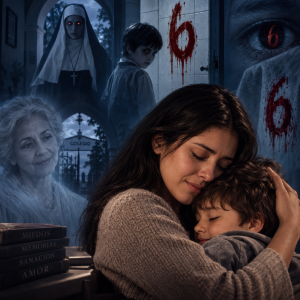 Liliana con su hijo
